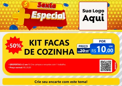 Modelo de Cartaz para Cartaz A4 Horizontal com o tema Sexta Mais Especial para Utilidades Domésticas