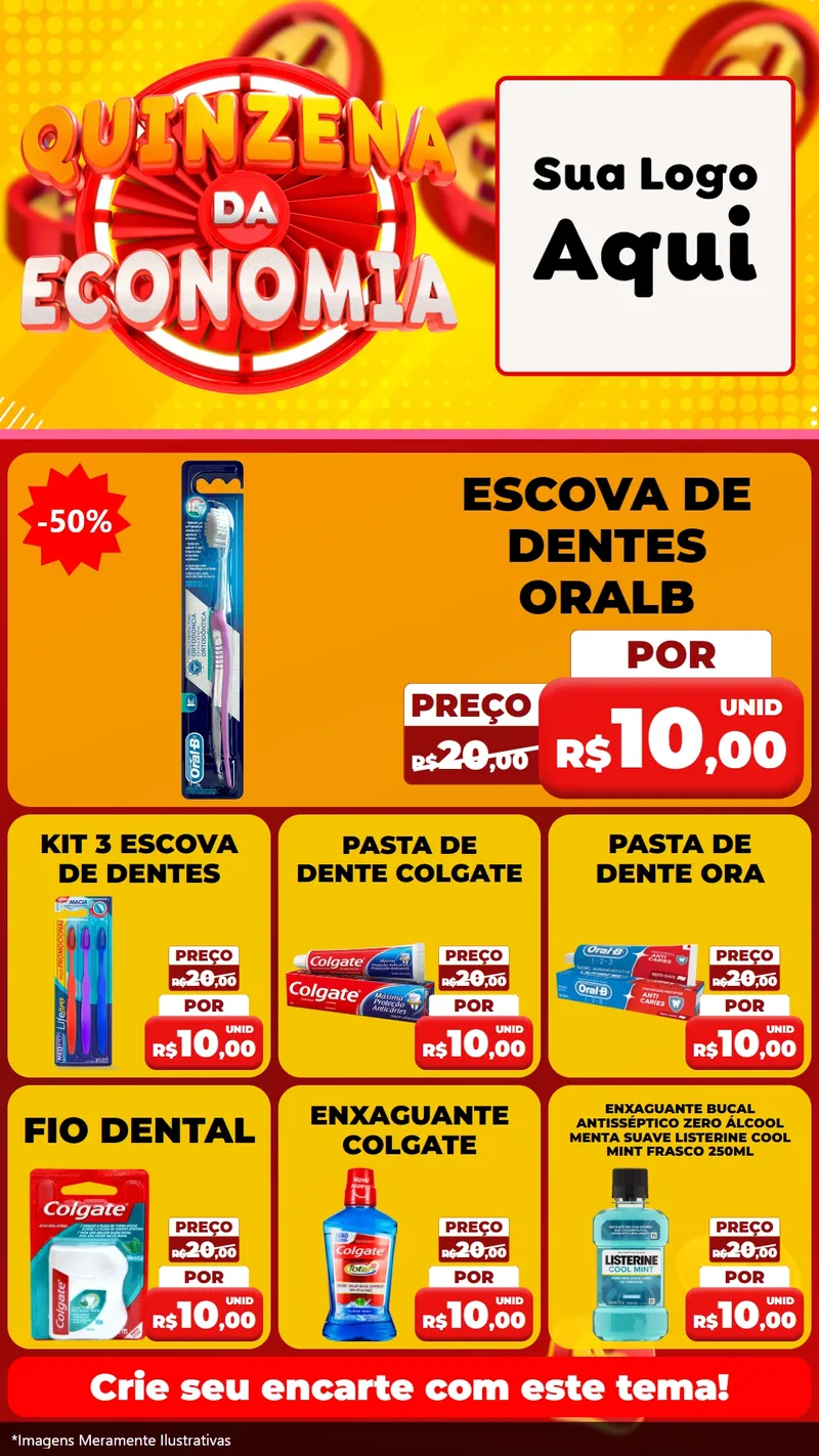 Modelo de Rede Social para Stories com o tema Quinzena Da Economia para Higiene Pessoal