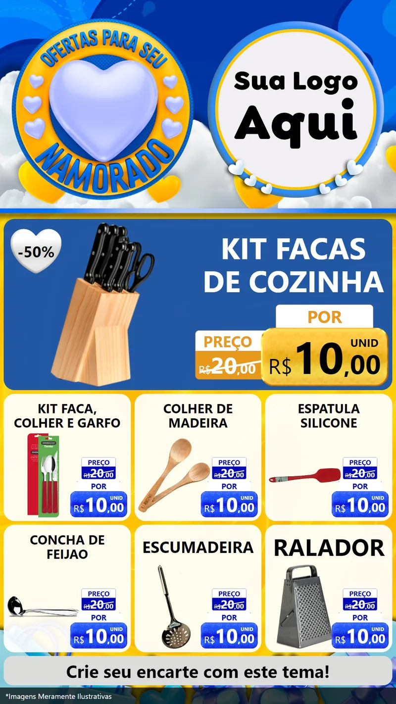 Modelo de Rede Social para Stories com o tema Ofertas Para Seu Namorado para Utilidades Domésticas