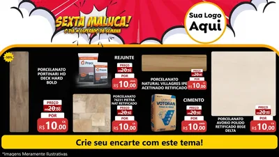 Modelo de TV para TV Horizontal com o tema Sexta Maluca! para Pisos e revestimentos