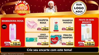 Modelo de TV para TV Horizontal com o tema Fim de Ano Premiado para Bebês