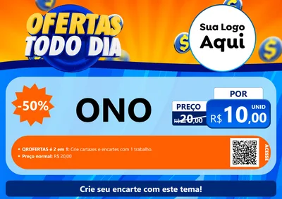 Modelo de Cartaz para Cartaz A4 Horizontal com o tema Ofertas Todo Dia para Óticas