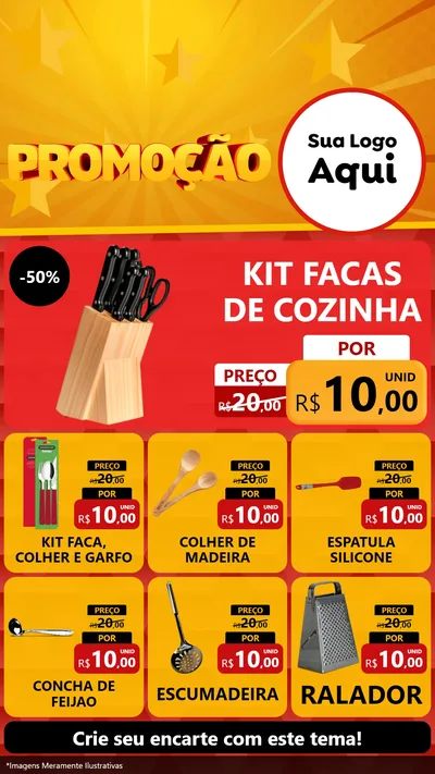 Modelo de Rede Social para Stories com o tema Promoção para Utilidades Domésticas
