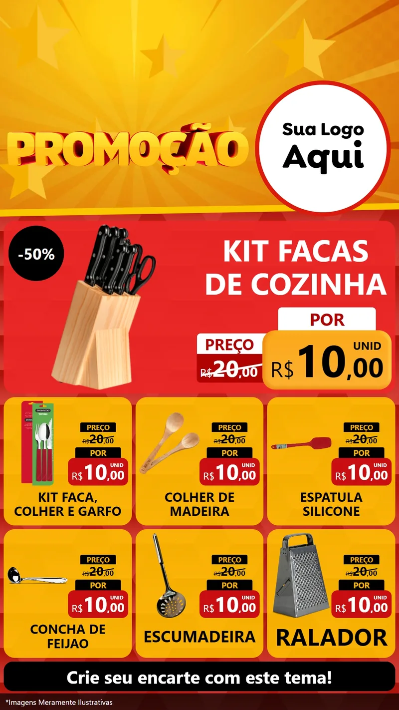 Modelo de Rede Social para Stories com o tema Promoção para Utilidades Domésticas