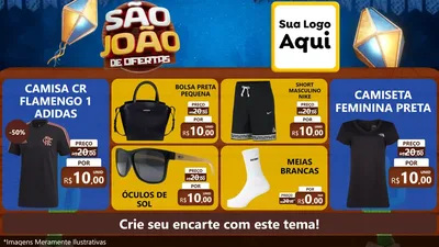 Modelo de TV para TV Horizontal com o tema São João Ofertas Imbatíveis! - Junina para Roupas e acessórios