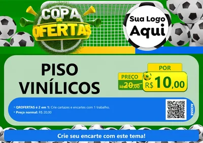 Modelo de Cartaz para Cartaz A4 Horizontal com o tema Copa De Ofertas para Material para Construção
