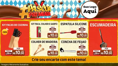 Modelo de TV para TV Horizontal com o tema Páscoa Premiada para Utilidades Domésticas