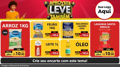 Modelo de TV para TV Horizontal com o tema Aproveite e Leve Também para Supermercado