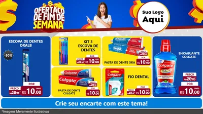 Modelo de TV para TV Horizontal com o tema Ofertaço de Fim de Semana para Higiene Pessoal