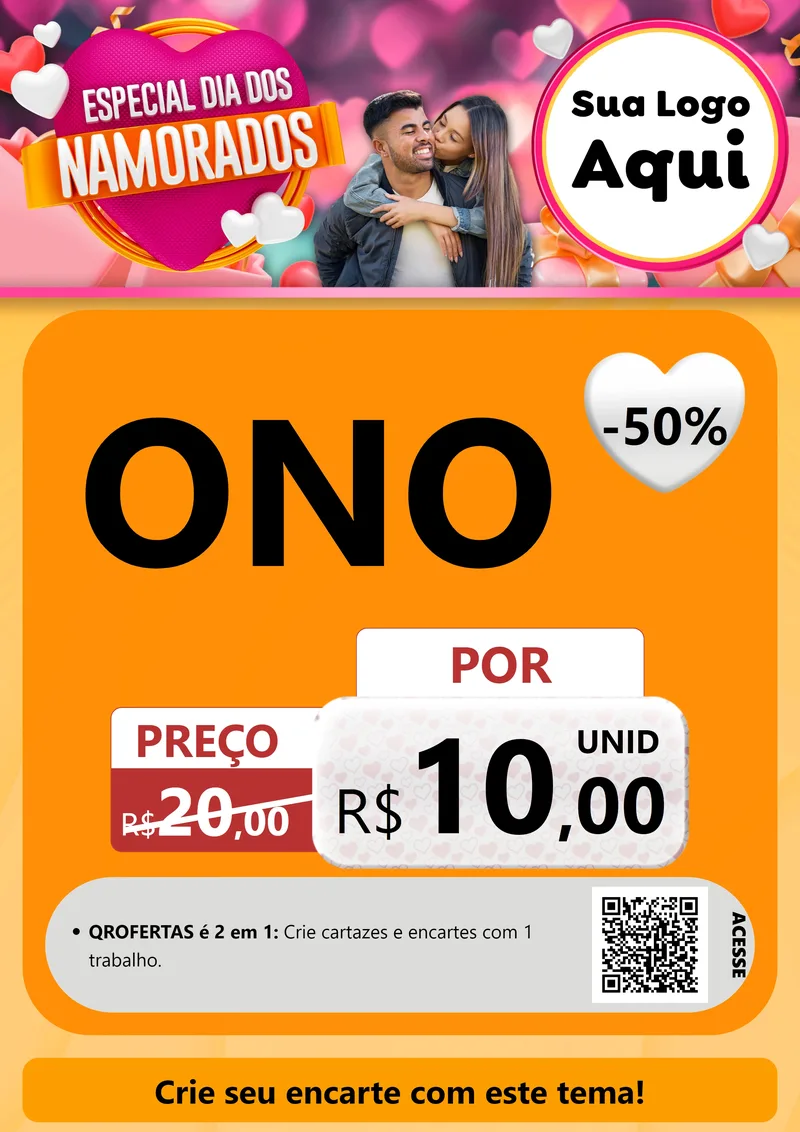 Modelo de Cartaz para Cartaz A4 Vertical com o tema Especial Dia dos Namorados para Óticas
