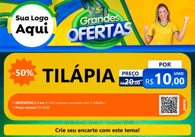 Modelo de Cartaz para Cartaz A4 Horizontal