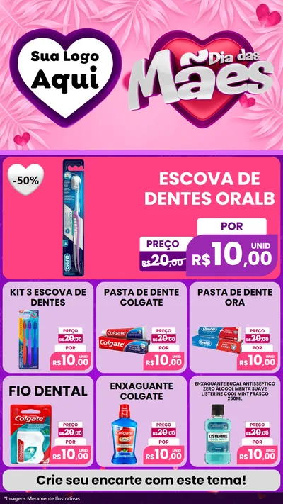 Modelo de Rede Social para Stories com o tema Dia das Mães para Higiene Pessoal