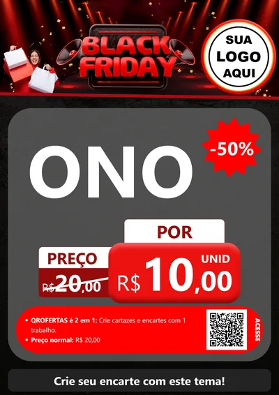Modelo de Cartaz para Cartaz A4 Vertical com o tema Black Friday para Óticas