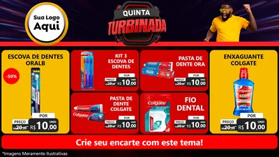 Modelo de TV para TV Horizontal com o tema Quinta Turbinada para Higiene Pessoal