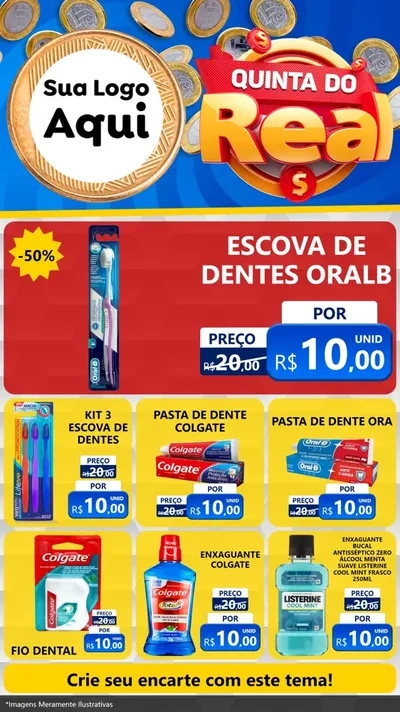 Modelo de Rede Social para Stories com o tema Quinta do Real para Higiene Pessoal