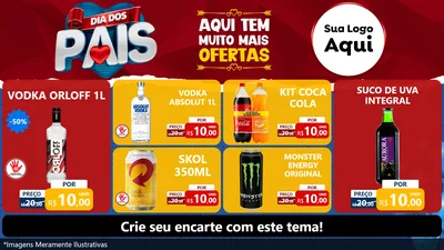 Modelo de TV para TV Horizontal com o tema Dia dos Pais para Distribuidora de bebidas
