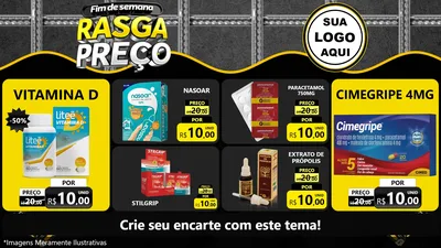 Modelo de TV para TV Horizontal com o tema Fim de Semana Rasga Preço para Farmácia