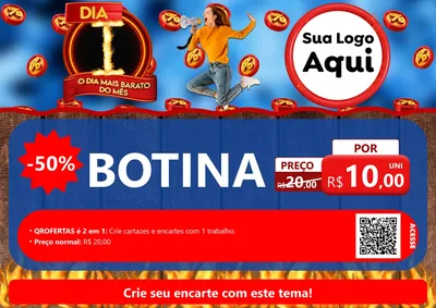 Modelo de Cartaz para Cartaz A4 Horizontal com o tema Dia I - O Dia Mais Barato Do Mês para Agropecuária