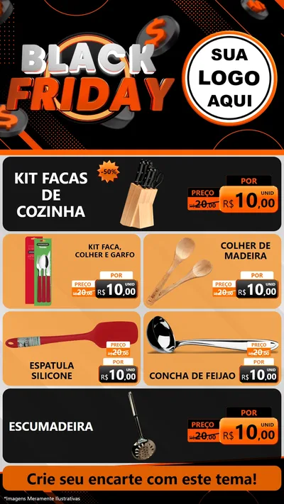 Modelo de TV para TV Vertical com o tema Black Friday para Utilidades Domésticas