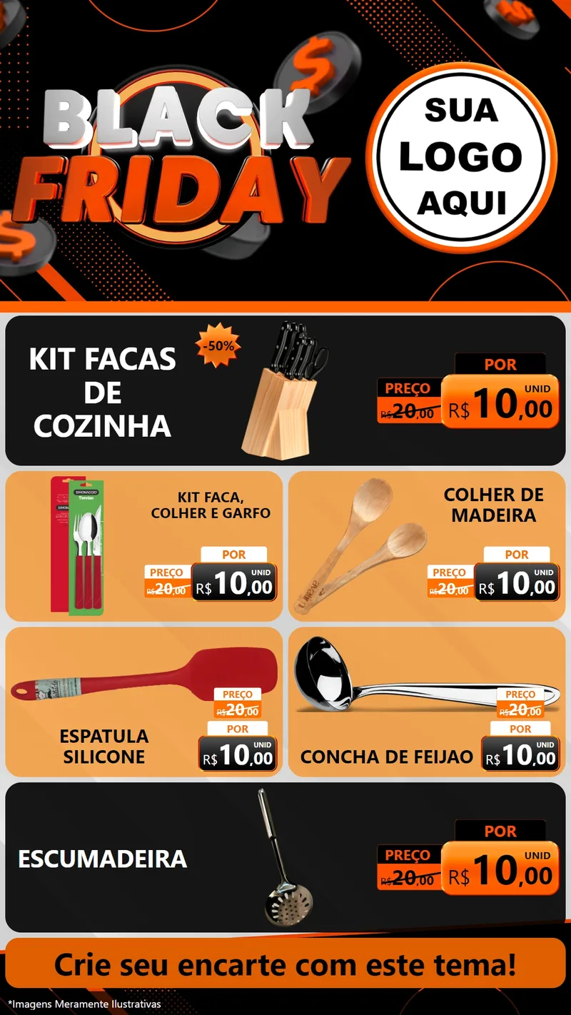 Modelo de TV para TV Vertical com o tema Black Friday para Utilidades Domésticas