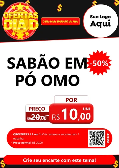 Modelo de Cartaz para Cartaz A4 Vertical com o tema Dia D para Produtos de Limpeza