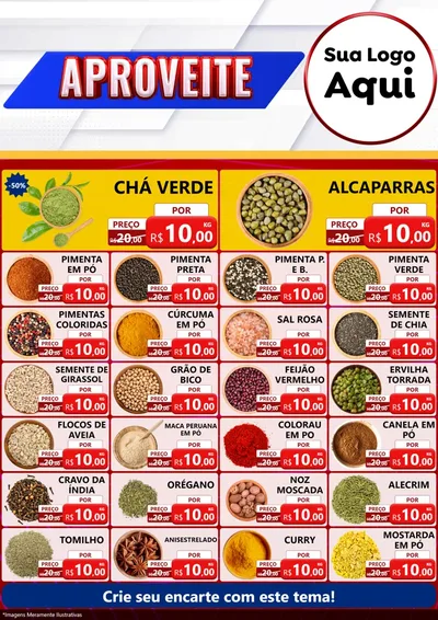 Modelo de Encarte para Encarte A4 Vertical com o tema Aproveite para Produtos Naturais