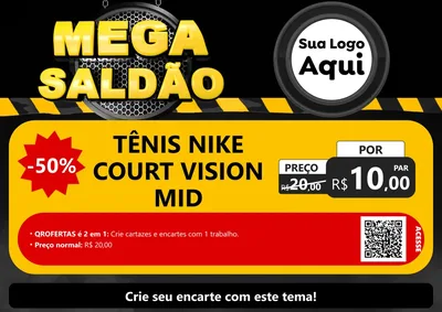 Modelo de Cartaz para Cartaz A4 Horizontal