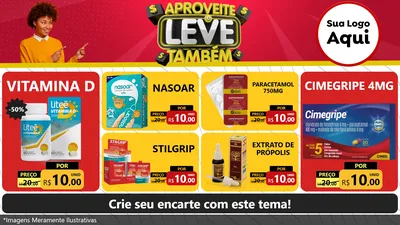Modelo de TV para TV Horizontal com o tema Aproveite e Leve Também para Farmácia