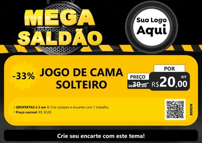 Modelo de Cartaz para Cartaz A4 Horizontal
