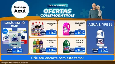 Modelo de TV para TV Horizontal com o tema Dia do Idoso