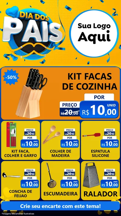 Modelo de Rede Social para Stories com o tema Dia dos Pais para Utilidades Domésticas
