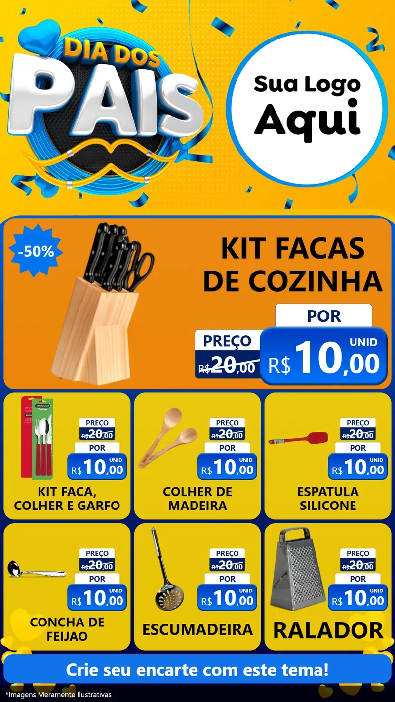 Modelo de Rede Social para Stories com o tema Dia dos Pais para Utilidades Domésticas