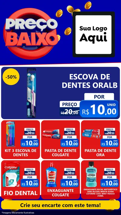 Modelo de Rede Social para Stories com o tema Preço Baixo para Higiene Pessoal
