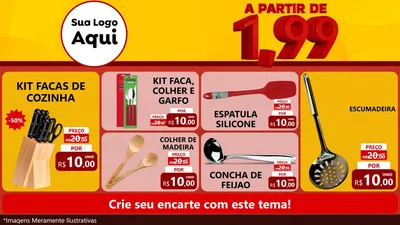 Modelo de TV para TV Horizontal com o tema A Partir de Um e Noventa e Nove - 1,99 para Utilidades Domésticas
