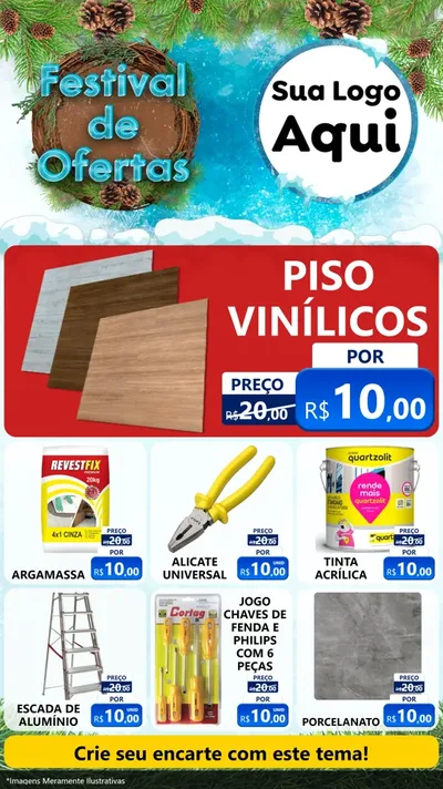 Modelo de Rede Social para Stories com o tema Festival de Ofertas - Inverno para Material para Construção