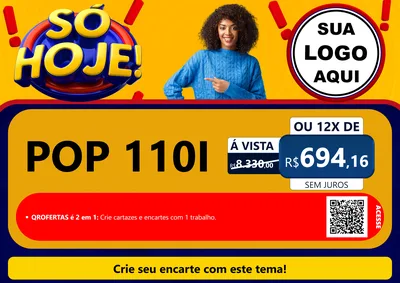 Modelo de Cartaz para Cartaz A4 Horizontal