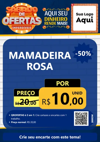 Modelo de Cartaz para Cartaz A4 Vertical com o tema Sábado de Ofertas Imperdíveis para Bebês