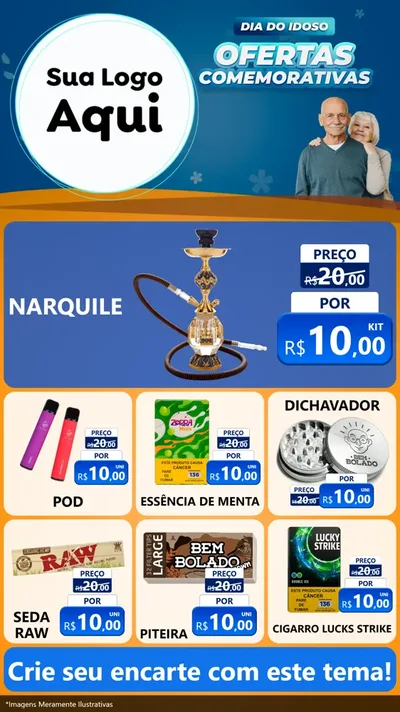 Modelo de Rede Social para Stories com o tema Dia do Idoso