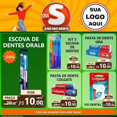 Modelo de Rede Social para Feed Facebook com o tema Dia S - O Dia Mais Barato para Higiene Pessoal