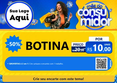 Modelo de Cartaz para Cartaz A4 Horizontal com o tema Mês do Consumidor para Agropecuária