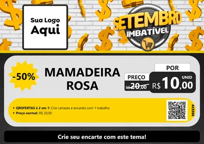 Modelo de Cartaz para Cartaz A4 Horizontal com o tema Setembro Imbatível para Bebês