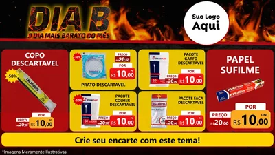 Modelo de TV para TV Horizontal com o tema Dia B para Embalagens