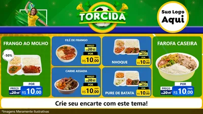 Modelo de TV para TV Horizontal com o tema Torcida para Restaurante