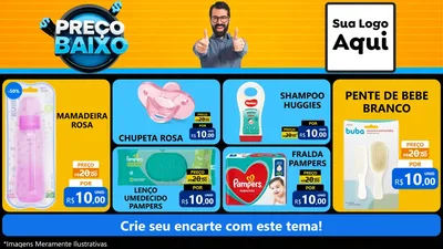 Modelo de TV para TV Horizontal com o tema Preço Baixo para Bebês
