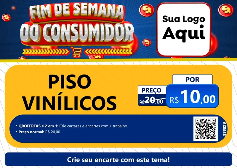 Modelo de Cartaz para Cartaz A4 Horizontal com o tema Fim de Semana do Consumidor para Material para Construção