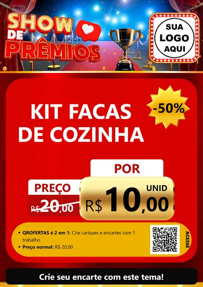 Modelo de Cartaz para Cartaz A4 Vertical com o tema Show de Prêmios para Utilidades Domésticas