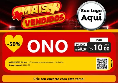 Modelo de Cartaz para Cartaz A4 Horizontal com o tema Mais Vendidos para Óticas