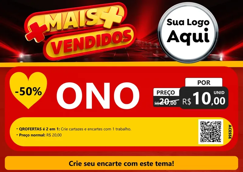 Modelo de Cartaz para Cartaz A4 Horizontal com o tema Mais Vendidos para Óticas