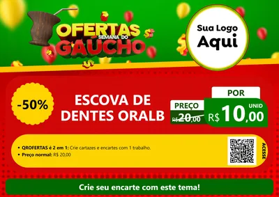 Modelo de Cartaz para Cartaz A4 Horizontal com o tema Ofertas Semana Do Gaúcho para Higiene Pessoal
