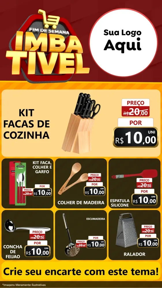 Modelo de Rede Social para Stories com o tema Fim de Semana Imbatível para Utilidades Domésticas